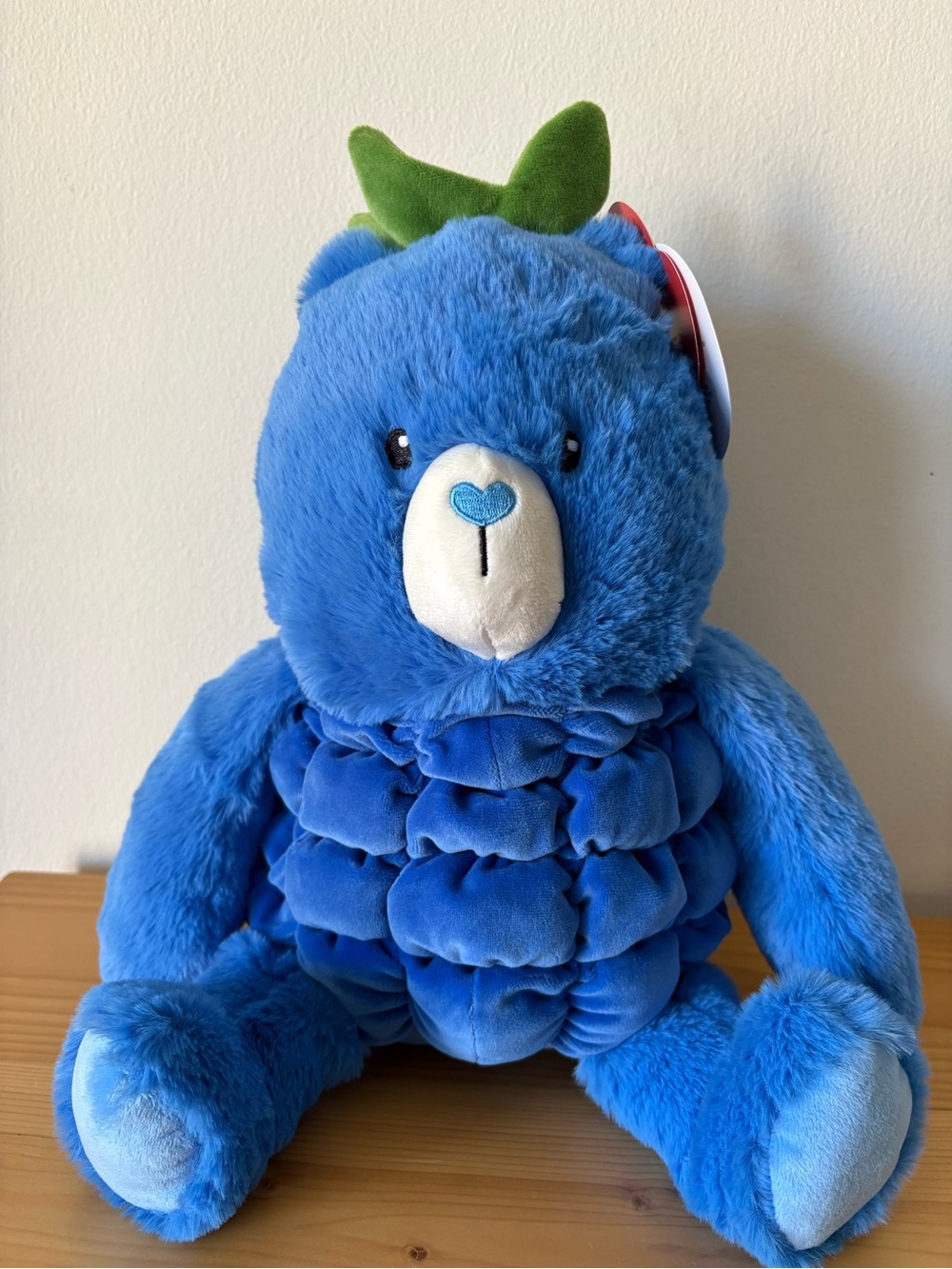NWT! Gigglescape 12-inch Bluebeary Stuffed Animal Textured "Fruit" Body